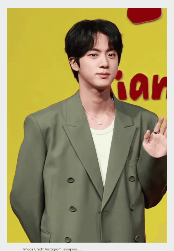 BTS Jin driving massive traffic as a top-ranked global K-pop star