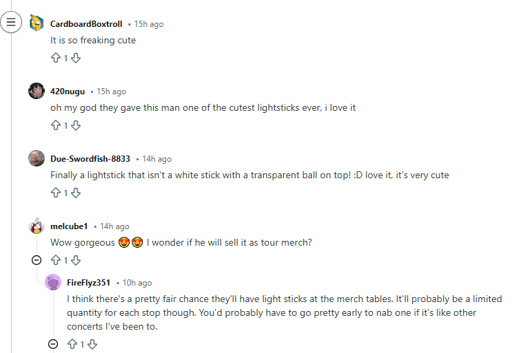 Onew official light stick teaser video comments