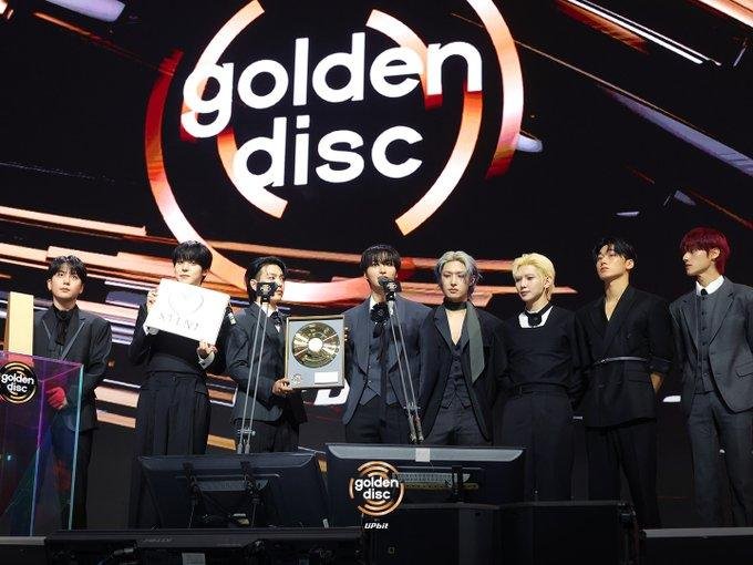 ATEEZ winning Best Album Bonsang at GDA 2026