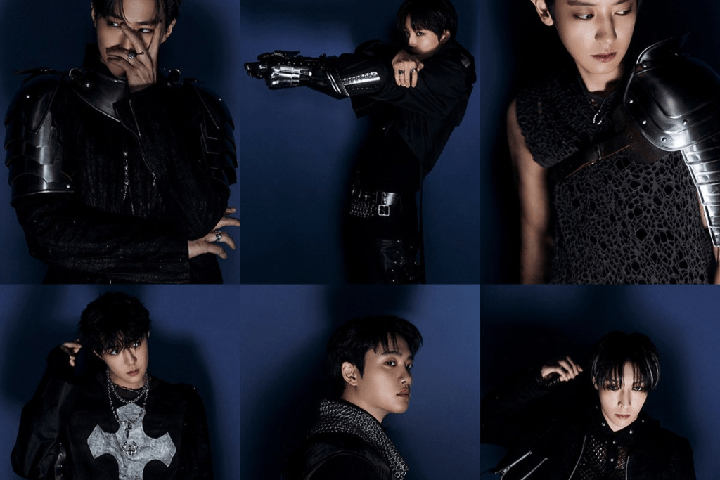 EXO Crown teaser image featuring Suho, Lay, Chanyeol, D.O., Kai, and Sehun