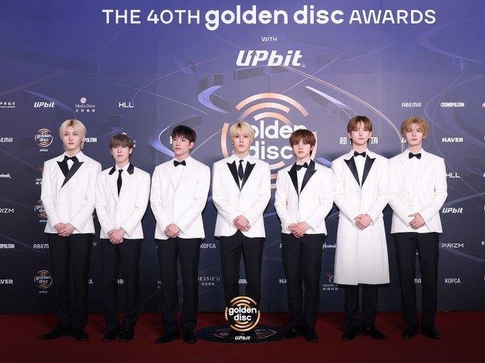 all-white blazer outfits for polished group portraits Golden Disc Awards 2026 red carpet fashion,