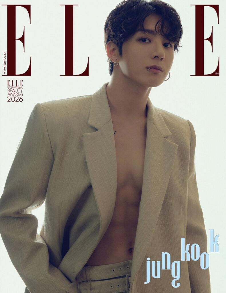 Jungkook BTS ELLE Korea magazine cover dual market success global influence K-pop artist