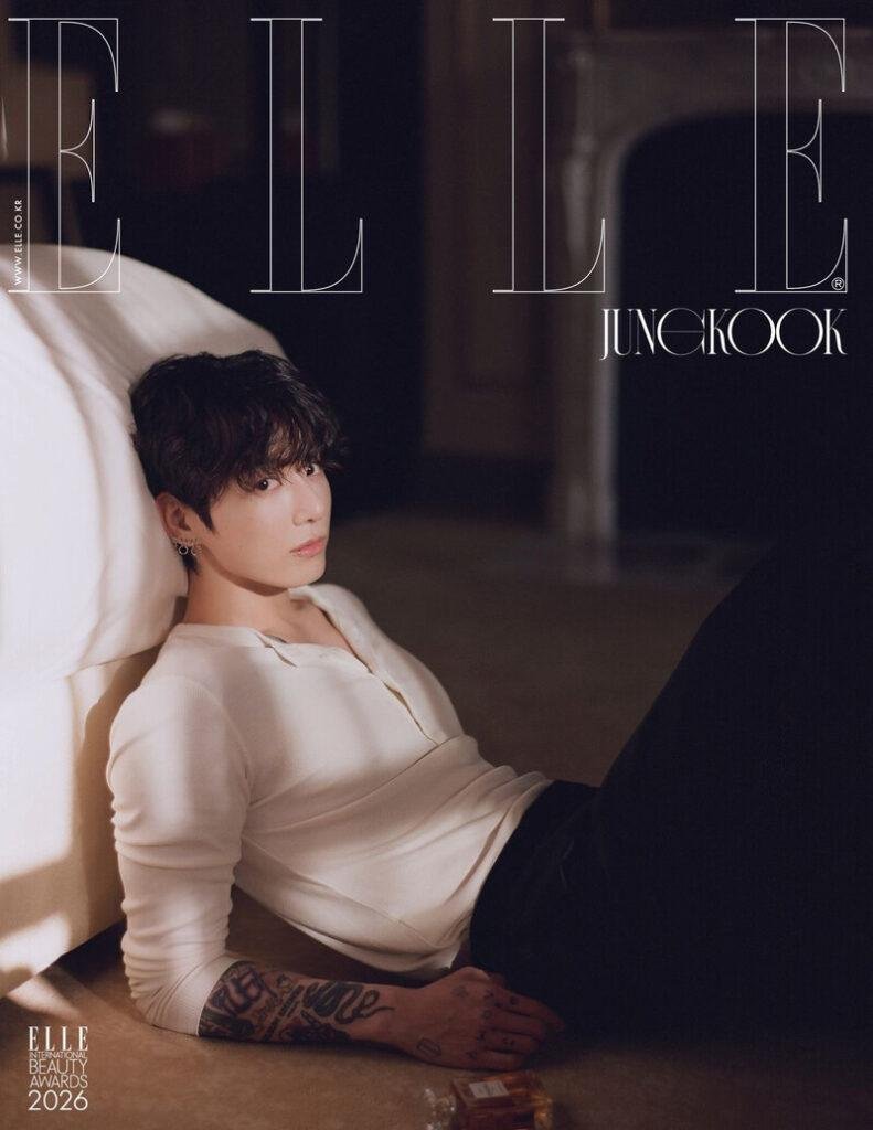 Jungkook BTS ELLE Korea magazine cover dual market success global influence K-pop artist