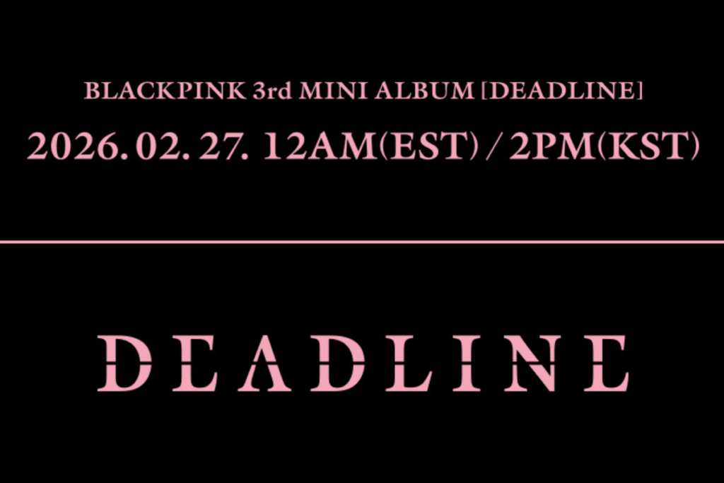 Official teaser image for BLACKPINK's 'Deadline' mini album 2026
