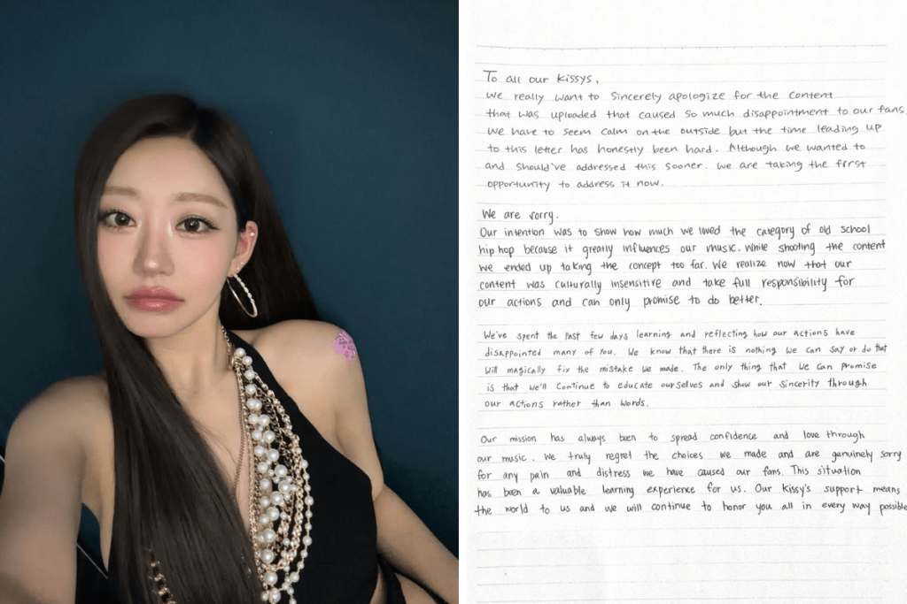 KISS OF LIFE 2025 livestream scandal controversy apology K-pop misstep