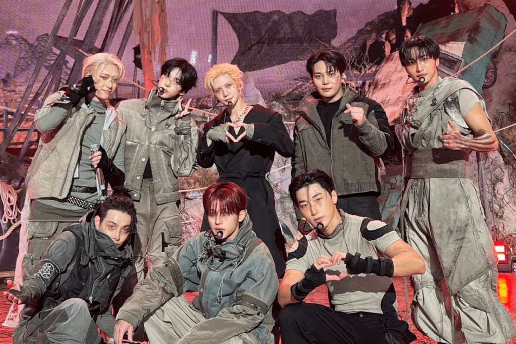 ATEEZ members posing for Golden Hour Part 4