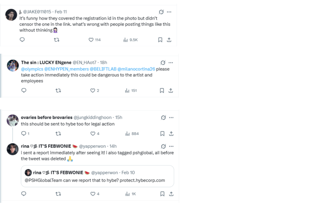 ENHYPEN fans demand justice in comments after Sunghoon's Milan Olympics pass leaked by staff, privacy breach incident