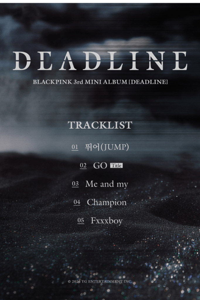 BLACKPINK Deadline Tracklist Poster