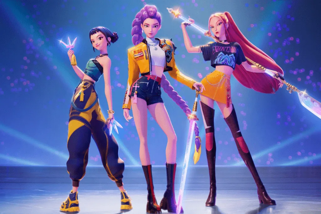 K-Pop Demon Hunters Huntrix poster art