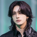 Stray Kids Hyunjin professional studio photoshoot in stylish outfit