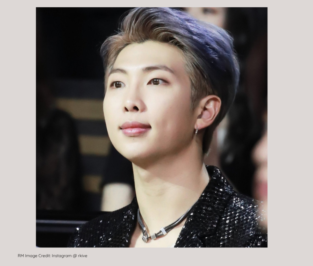 BTS RM Kim Namjoon unique visuals and handsome dimples in photoshoot.