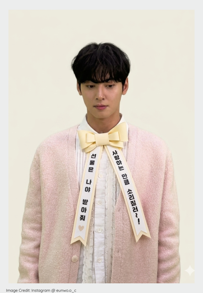 Cha Eun-woo appearing at a 2026 K-drama press conference in Seoul.