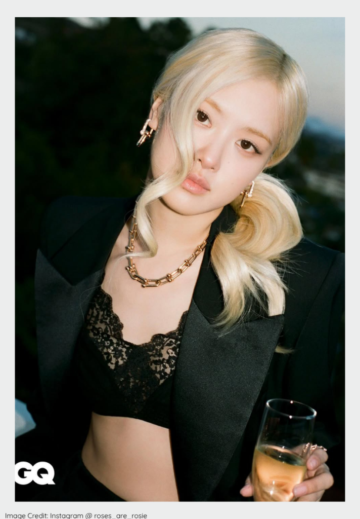 Most loved K-pop idols 2026 Rosé performing her global hit single APT live.