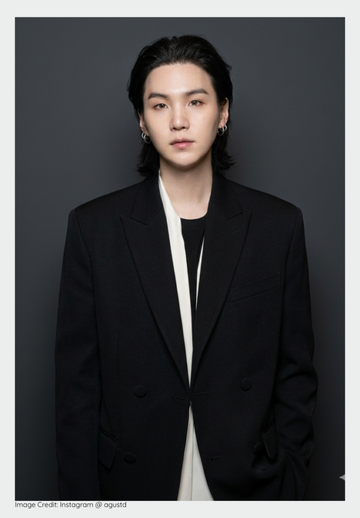 Suga of BTS returning to the stage for a 2026 comeback.