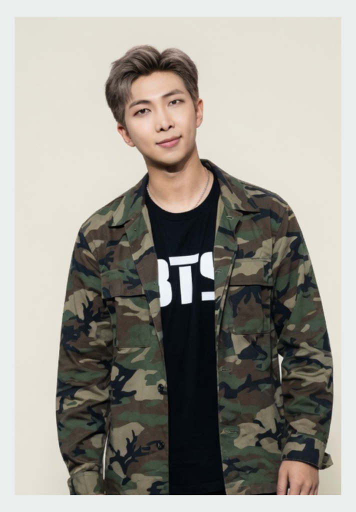 RM of BTS delivering an inspiring speech during a 2026 event.