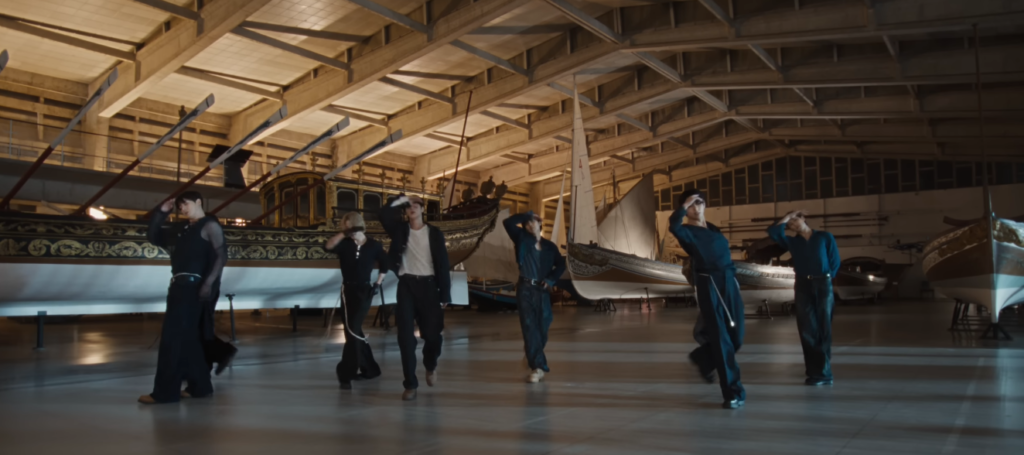 BTS performing Swim during 2026 comeback promotions