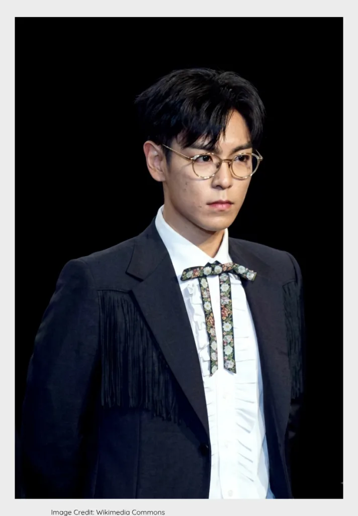 Big Bang T.O.P portrait, iconic handsome K-pop idol visual