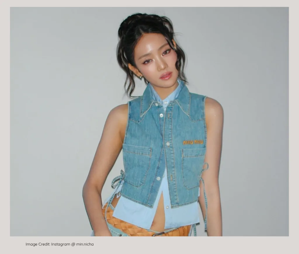 (G)I-DLE Minnie posing stylishly, from a prominent, wealthy Thai family.