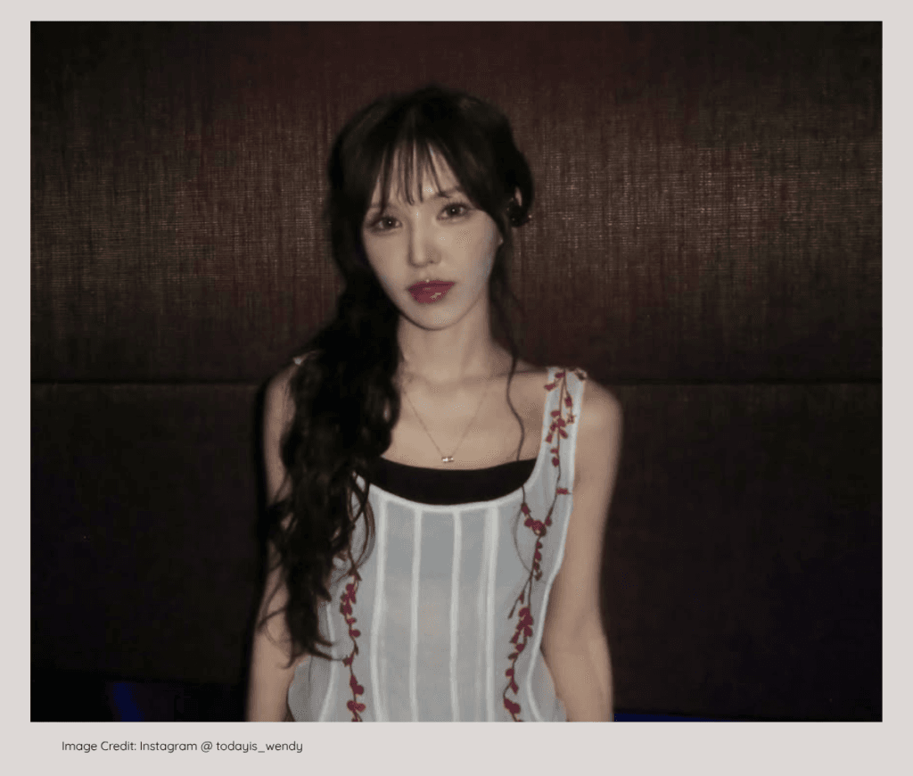 Red Velvet k pop idol, raised in a rich, successful family background