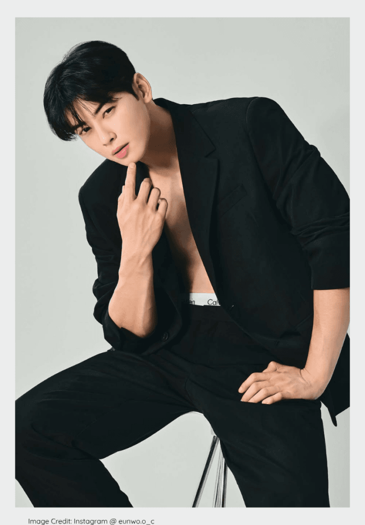 Cha Eun-woo, recognized as one of the most handsome K-pop idols.