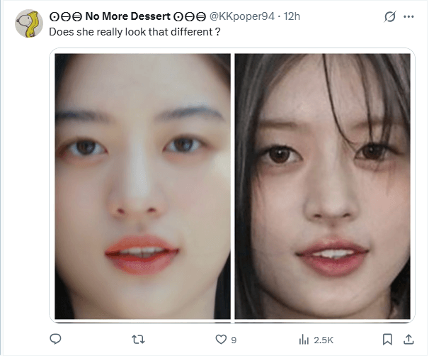Screenshot of social media comments defending Kim Min-ju