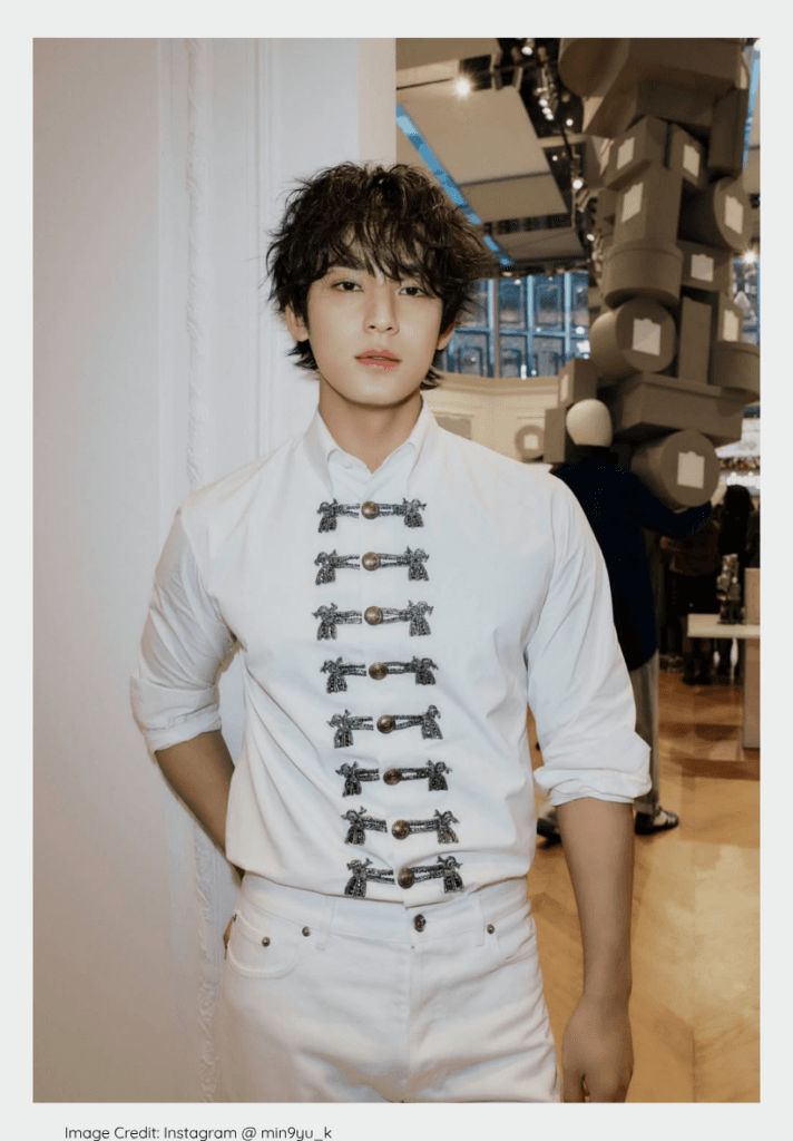 Seventeen’s Mingyu, listed as one of the most handsome K-pop idols.