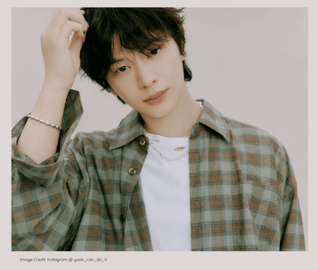 BTOB Yook Sungjae posing, born to a successful millionaire CEO father.