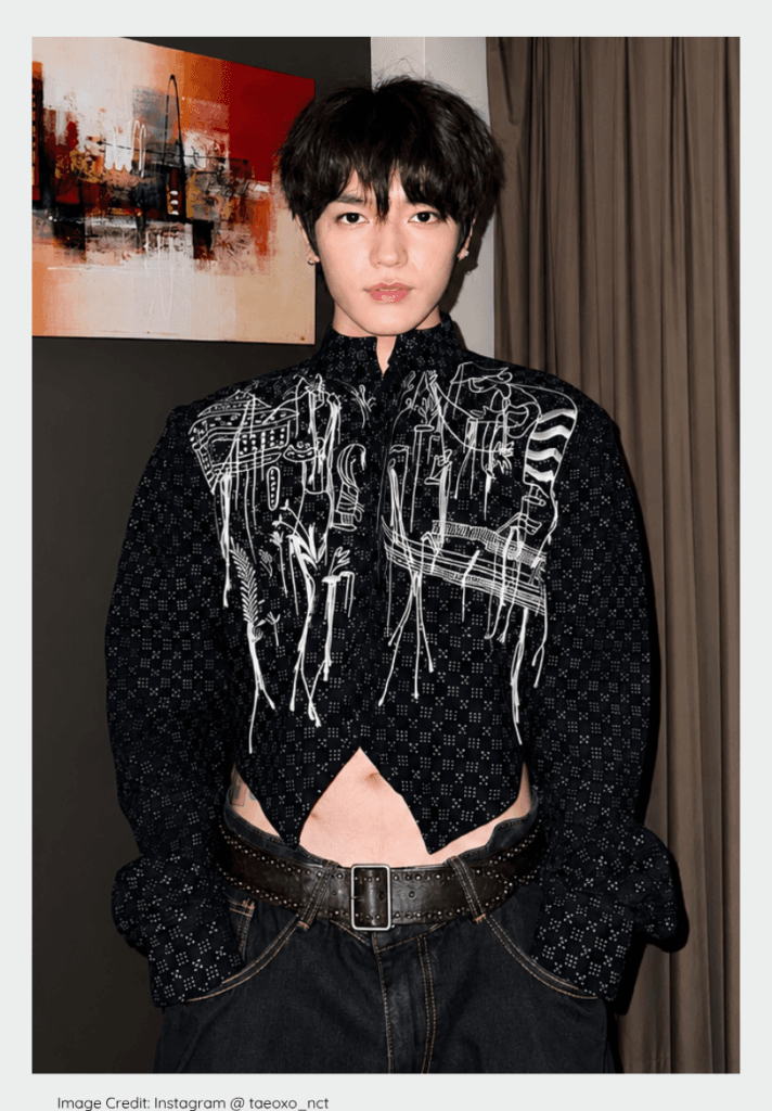 NCT Taeyong, a charismatic idol with legendary K-pop visuals.