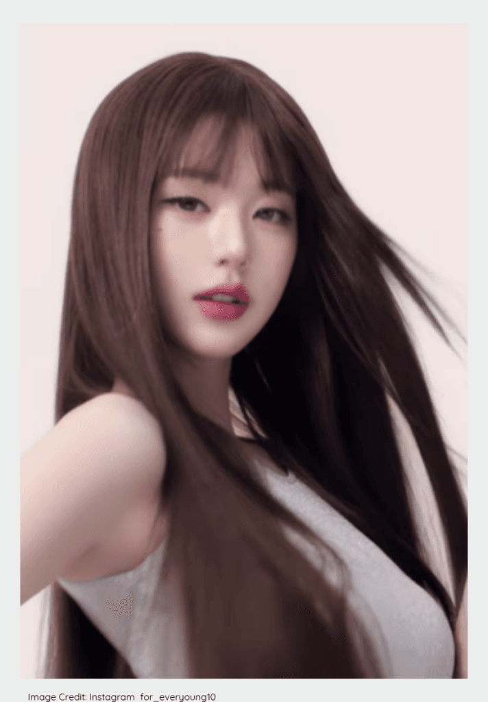 IVE Jang Wonyoung modeling for a luxury global fashion brand