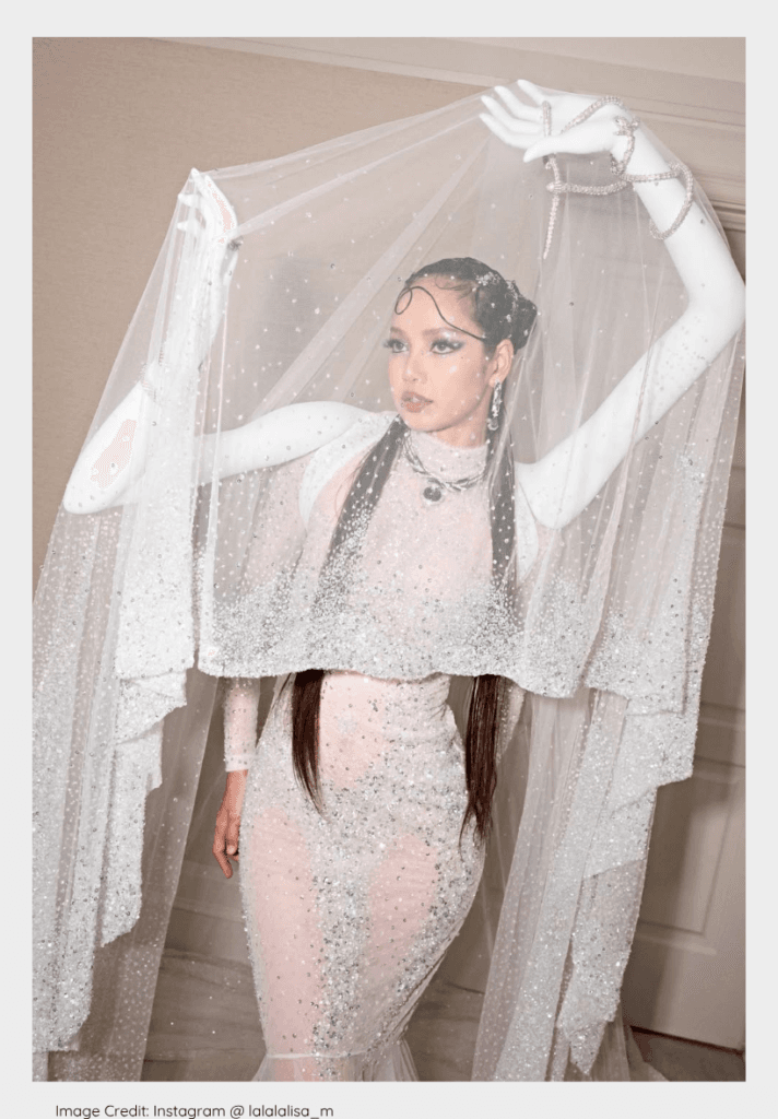 Lisa of BLACKPINK in Robert Wun gown at K-pop Met Gala 2026