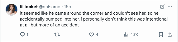 Fan comments defending the stage crew after ITZY Yeji's accidental fall.
