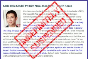 BTS RM Dropped from Pixel Project’s Role Model List After Controversy
