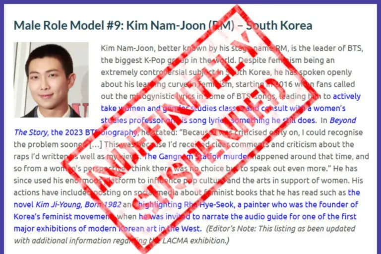BTS RM Dropped from Pixel Project’s Role Model List After Controversy